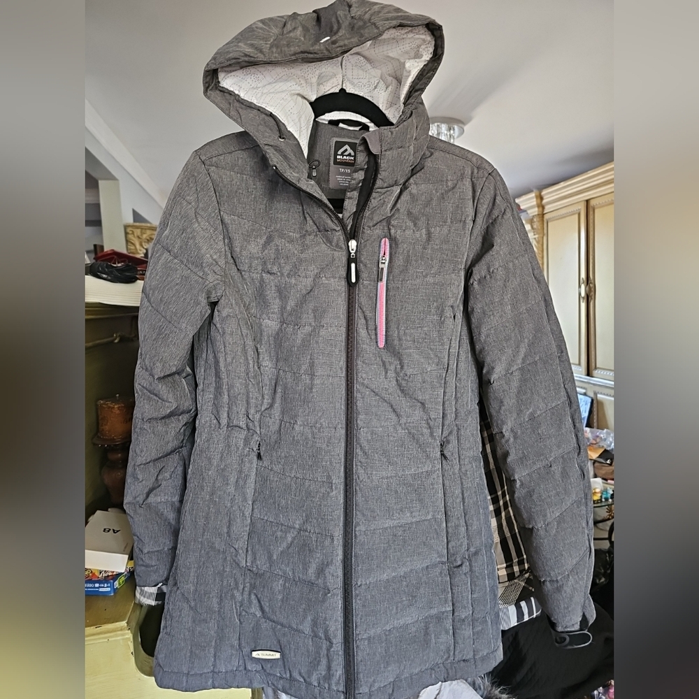Black Mountain Summit Winter Jacket‎ Parka warm Coat Size XS Gray